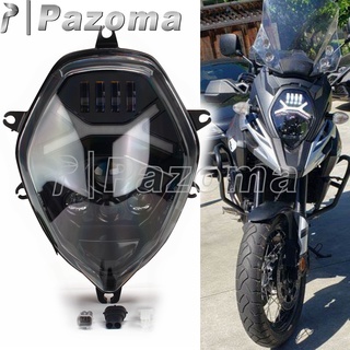 PA E9 E-Mark LED ไฟหน้าโคมไฟ W/ รัศมี DRL สูงต่ำคาน H Ead Light ด้านหน้าโคมไฟสำหรับซูซูกิ V-STROM DL650 DL1000 DL 650 DL