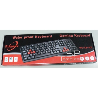 Keyboard หัว USB  คีบอร์ด Primaxx USB  (สีดำ)