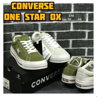 รองเท้า CONVERSE ONE STAR OX รองเท้าผ้าใบผู้ชาย รองเท้าลำลอง รองเท้าคอนเวิร์ส  รองเท้าแฟชั่น ของแท้100%ไม่ผ่านQC