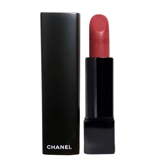 Chanel Shine Glamour Soft Mist Lipstick Matte Black Tube Scrub Lipstick ลิปสติก เนื้อแมตต์ สีดํา