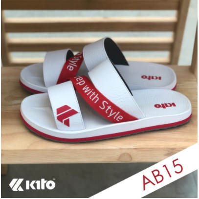 Kito [AB15 3 สาย ถูกสุดในไทย] Size 37-43 รองเท้าแตะแบบสวมหญิง-ชาย EVA Unisex Sandals Step with Style