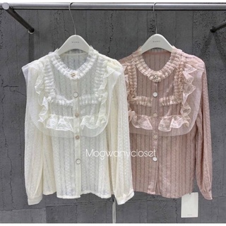 พร้อมส่ง เสื้อสีชมพู, ขาว Richy Top