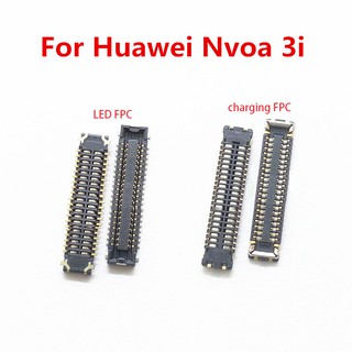 1x จอแสดงผล LCD FPC เชื่อมต่อปลั๊ก MotherBoard Pin USB ชาร์จ FPC Pin สําหรับ Huawei Nova 3i Nova3i