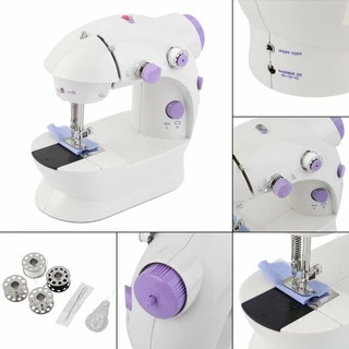 จักเย็บผ้ามินิ ขนาดพกพา จักรเย็บผ้าไฟฟ้า Mini Sewing Machine Built-in ที่ตัดด้าย ไม่ต้องใช้กรรไกร