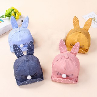 Newborn Toddler Baby Girl Boy Little Ear Hat Kids Cat Cap Snapback Baseball Hats