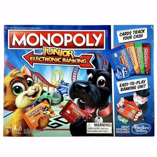 Monopoly Junior Electronic Banking - Hasbro Kids 5+ เกมกระดานเทรดทรัพย์สิน