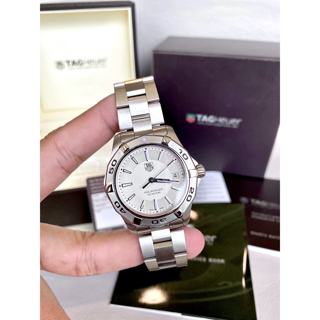 Tag heuer Aquaracer silver dial king size