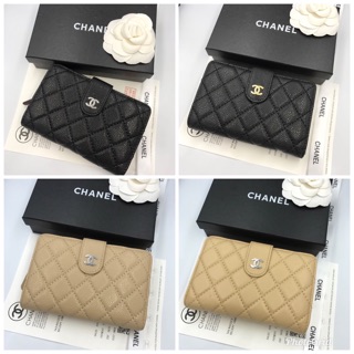 ❌Sale1490ใบเดียว❌Chanel wallet  👍🏻Grade hi end 1:1 Lamb leather 💯 Full set box :