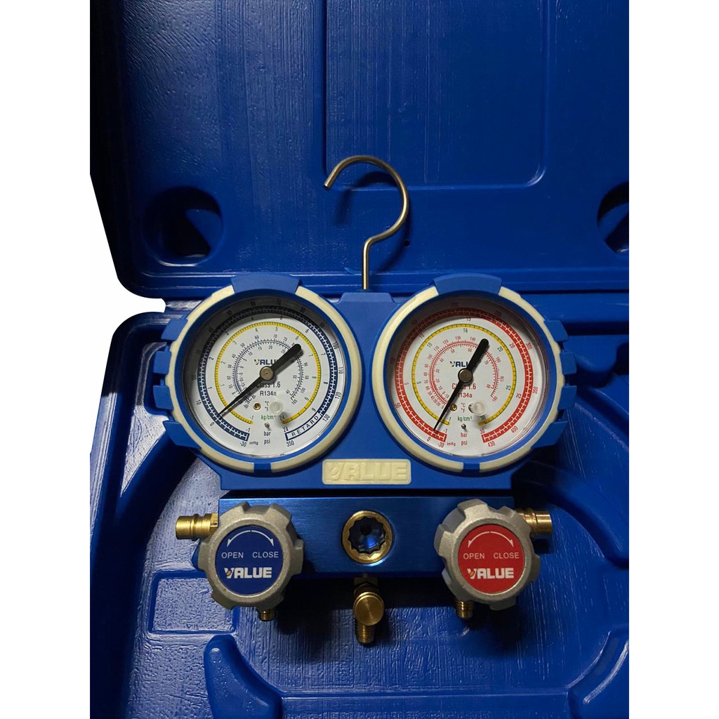 ชุดเกจน้ำยา R-134 VMG-2-R134 Value กลม ชุดเกจวัดน้ำยาแอร์พร้อมสาย เกจวัดน้ำยาแอร์ เครื่องมือชุดเกจ - รูปที่ 2