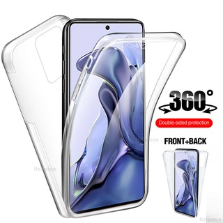 360° Full Protector For Xiaomi 11T Pro Case Front Back Full Protection Phone Cover For Xiaomi11T 11TPro Mi 11 T 10T Mi11 Lite 5G NE Ultra Mi11T Pro 5G TPU Screen Protector Bumper Clear Casing