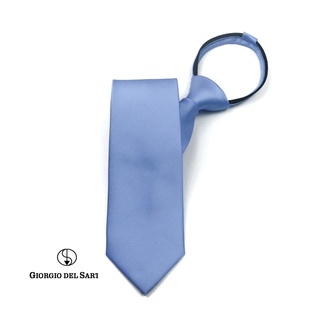 Giorgio Del Sarto Adults Zipper Tie Blue ไทซิป เนคไทสำเร็จรูปสีฟ้า