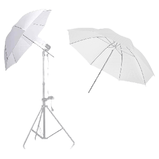 ร่มแฟลช ร่มถ่ายภาพ ร่มไฟ ร่มสะท้อน Translucent Umbrella Photo Translucent ร่มทะลุ ขนาด 36 นิ้ว