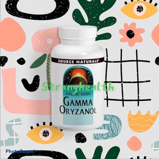 สารสกัดน้ำมันรำข้าว แกรม่า โอรีซานอล Source Naturals, Gamma Oryzanol, 60 mg, 100 Tablets