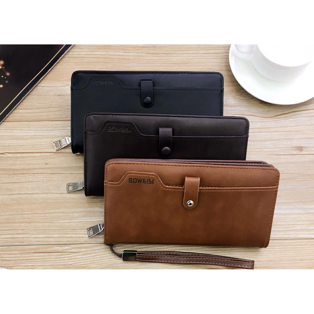 Boweisi Wallet / Boweisi Wallet / Premium Men& 39;s & กระเป๋าสตางค์พับผู้หญิง& 39;s