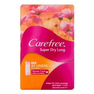 Carefree แคร์ฟรี แผ่นอนามัย ลองแพนตี้ มีน้ำหอม กลิ่นชาวเวอร์เฟรช 20 ชิ้น (8850007330035)