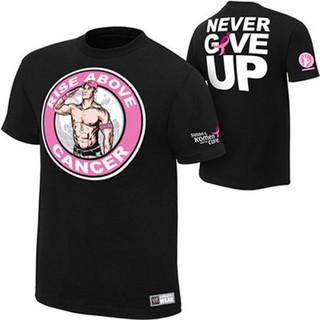 WWE เสื้อยืด John Cena Rise Above Cancer