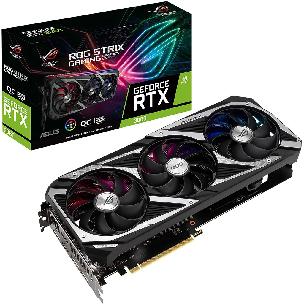 Asus Rog Strix Nvidia Geforce Rtx 3060 Oc Edition V2 Gaming Graphics