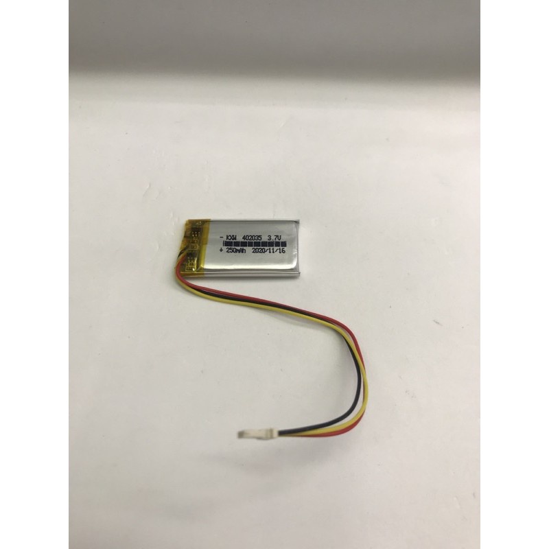 Mijia driving recorder battery 250mAh 402035 cp5/21/36 3.7v polymer battery 3 สาย yi dash cam 2.7k b