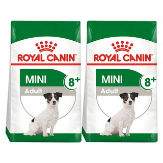 Royal Canin Mini Adult 8+ [2kg x2] รอยัล คานิน อาหารสุนัข สำหรับสุนัขพันธุ์เล็ก อายุ 8+ปีขึ้นไป