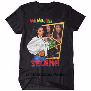 เสื้อยืดผ้าฝ้าย เสื้อยืด พิมพ์ลาย Selena Quintanilla We Miss You Funny สําหรับผู้ชาย 0