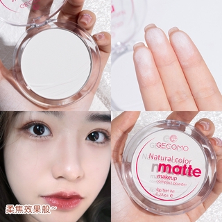 แป้งอัดแข็งกล้วยแต่งหน้าแป้งอัดแข็ง Oil Control Matte Transparent Dry Powder Powder แป้งอัดแข็ง