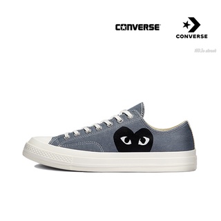 CDG Play x Converse Chuck Taylor All Star 1970s Rei Kawakubo grey black ของแท้ 100% แนะนำ