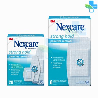 3M NEXCARE Bandages Strong Hold Pain-Free Removal 3เอ็ม เน็กซ์แคร์ พลาสเตอร์สำหรับผิวแพ้ง่าย (1 กล่อง)