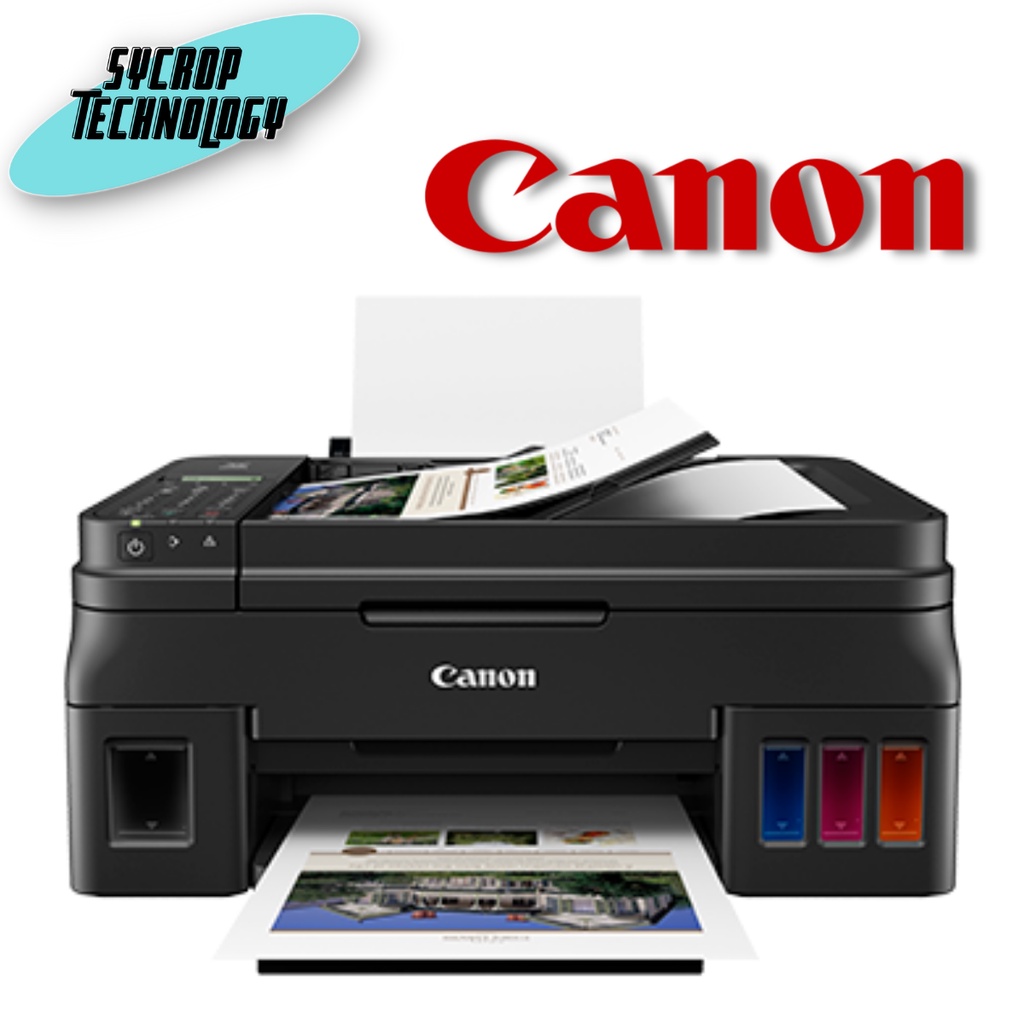 เครื่องปริ้นเตอร์มัลติฟังก์ชันอิงค์เจ็ท Canon Pixma g4010 CANON PIXMA G4010 + INK TANK (WiFi) ประกัน