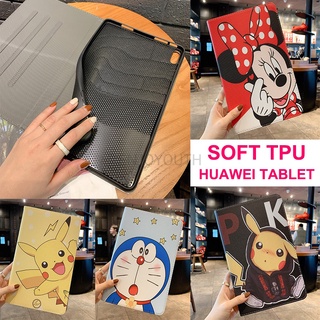 【Soft Tpu】เคสแท็บเล็ต แบบนิ่ม ลายการ์ตูน สําหรับ Huawei MatePad Refresh 10.4 2022 T10 T10S MatePad 10.4 10.8 2020 MatePad 11 2021 Pro 10.8 2019 MediaPad M6 10.8