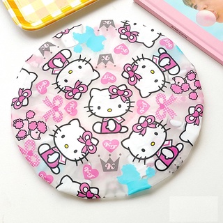 💦💧 หมวกคลุมผมอาบน้ำยางพารา ลายการ์ตูนน่ารัก ⭐️ ลาย Hello Kitty มีให้เลือก 4 ลาย