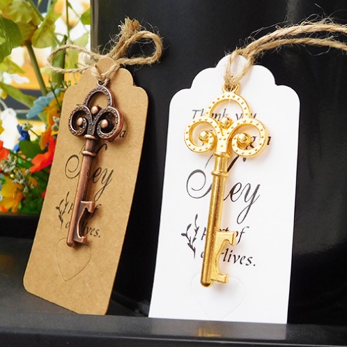 ที่เปิดขวดกุญแจ (ชุดละ6.5฿) (1แพ็ค/50ชุด) กุญแจเปิดขวด ที่เปิดขวดวินเทจ ของชำร่วยงานแต่ง ราคาถูก น่ารัก ราคาส่ง