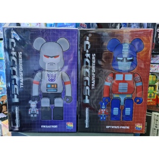 Be@rbrick  optimus prime &amp; megatron 400%+100% set 2 box ของใหม่-แท้#Tranformers