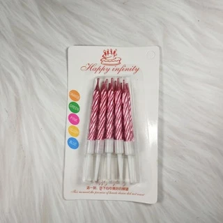 เทียนสั้นวันเกิด สีธรรมดา และสีมุก