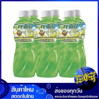 น้ำผลไม้ผสมวุ้นมะพร้าว น้ำองุ่นขาวเมลอน 320 มล. (แพ็ค6ขวด) Kato กาโตะ White Grape Melon Mix Coconut Jelly Fruit Juice