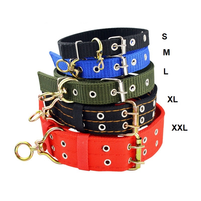 ปลอกคอสุนัข ปลอกคอไนล่อน ปลอกคอสัตว์เลี้ยง 5 ขนาดให้เลือก / Dog Collar Nylon Collar Pet Collar 5 Sizes