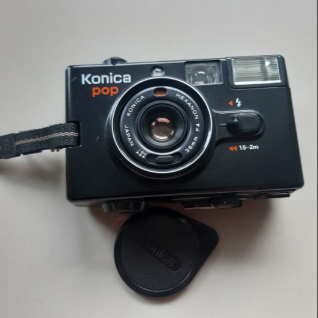 Konica pop กล้องฟลิม์พร้อมแฟลช สภาพภายนอกดี แต่เเฟลชพัง อ่านก่อนกดสั่งซื้อน้าาา