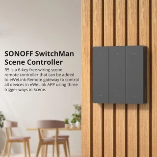 Sonoff R5 รีโมตควบคุมฉาก 6 ช่อง สวิตช์แมน ไร้สาย สําหรับ MINIR3 M5 eWeLink
