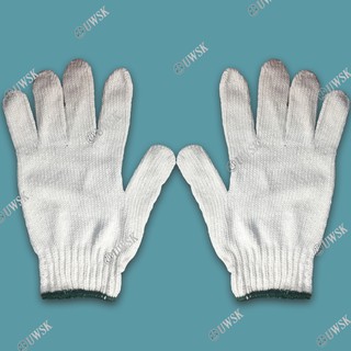 GLVC-D ถุงมือผ้าฝ้าย 4 / 5 / 6 / 7 ขีด (Cotton Gloves - 2 คู่ / แพ็ค)