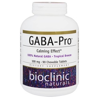 Bioclinic Naturals Gaba Pro กาบ้าเกรดพรีเมียม 90 เม็ด ลดความเครียด ลดภาวะวิตกกังวล ผ่อนคลายระบบประสาท ส่งเสริมภาวะการนอน