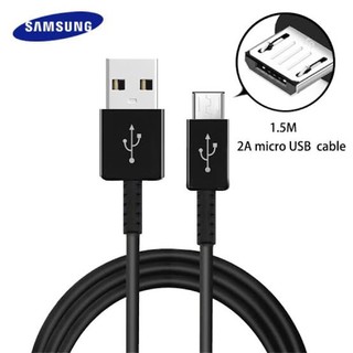 สายชาร์จ Samsung Micro USB ยาว 1.5 เมตร สีดำ (รับประกัน3เดือน)