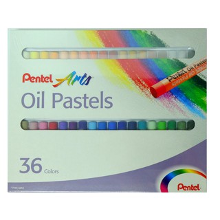 สีชอล์ก 36 สี ตรา Pentel Oil Pastels PHN-36AS