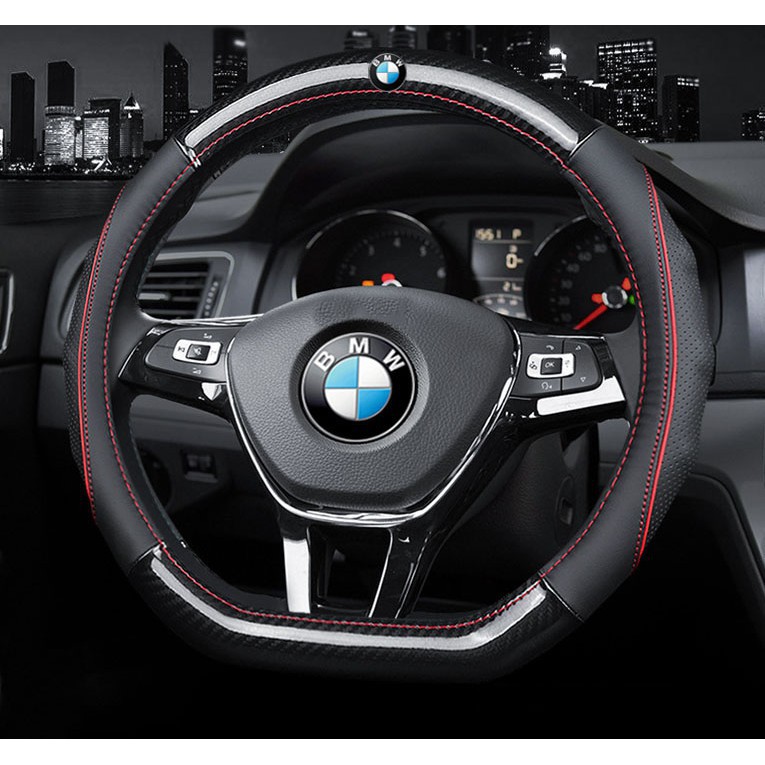 พวงมาลัยรถยนต์ BMW หนังสำหรับ F10 F20 F30 F06 F25 M5 F34 M6 3 4 5 Series X1X2X3X4X5X6 ลื่นไม่มีกลิ่นบาง