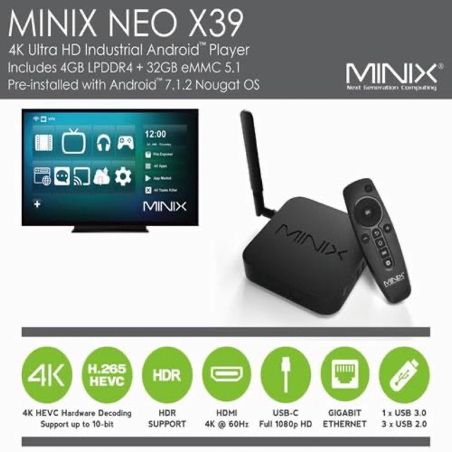 Minix Neo X39 เครื่องศูนย์ มีใบอนุญาต