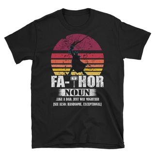 เสื้อยืดพิมพ์ลาย Fathor Definition Fa-Thor Like Dad Just Way Mightier Hero สไตล์วินเทจสําหรับผู้ชาย เสื้อยืด 2022