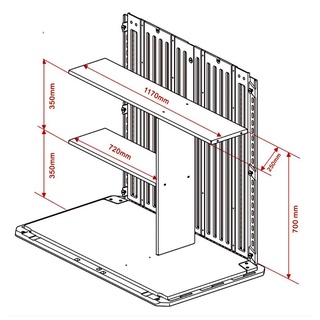 MORESPACE เฉพาะชั้นพลาสติกสำหรับตู้เก็บของ MS-SC003 ห้องเก็บของ บ้านเก็บของ ที่เก็บของกลางแจ้งสำเร็จรูป รุ่น MS-CA001-1