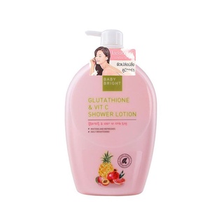 ครีมอาบน้ำ Baby Bright glutathione &amp; Vit C Shower Lotion 750ml.