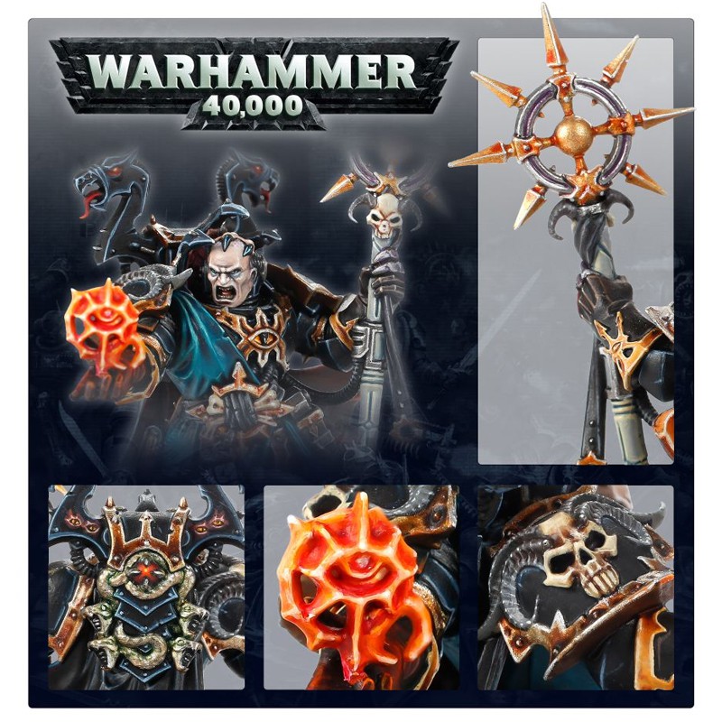 GW พร้อมส่ง Warhammer 40K : CHAOS SPACE MARINES: SORCERER รูปที่ 5