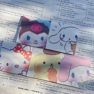 🌟(50แผ่น)Sanrio Note pad กระดาษโน๊ตน่ารัก โน้ตน่ารัก โพสต์อิท Kitty Kuromi กระดาษโน้ตพร้อมส่ง ไม่มีกาว