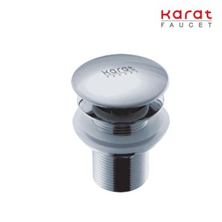 Karat Faucet สะดืออ่างล้างหน้าแบบกด สำหรับอ่างแก้ว (ไม่มีรูน้ำล้น) รุ่น BAD4R-50