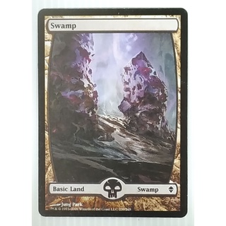 MTG Card Black Core - Modern Set - Basic Land - Swamp 239/249 (Magic: The Gathering - English Proxy Card)